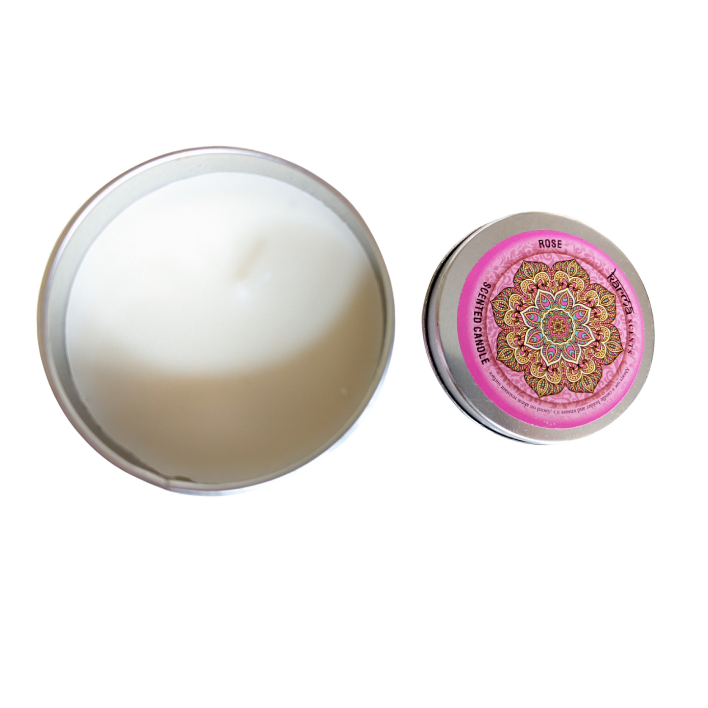 candle scented rose karma tinned 25 hours burn