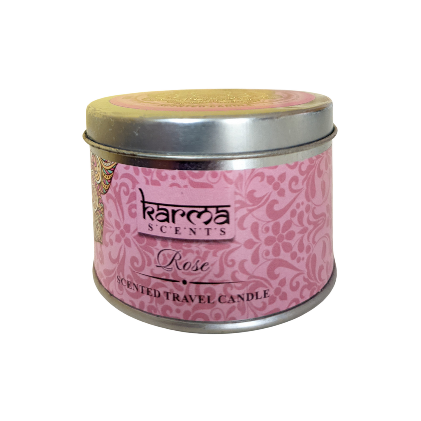 karma rose scented candle