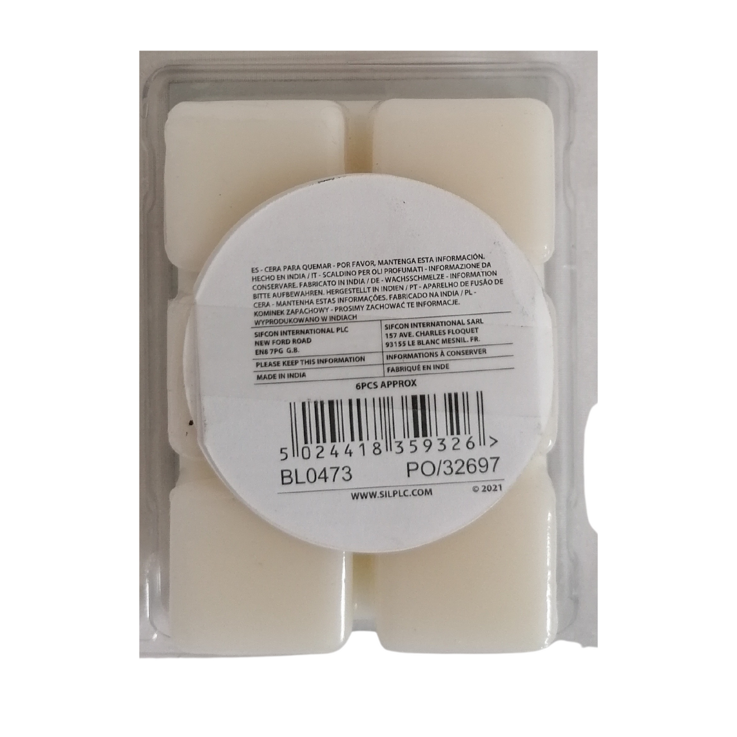 6pcs wax melts lilac fragranced