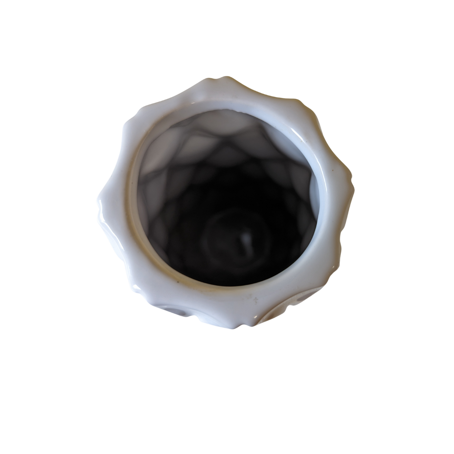 vase white large wave 3D