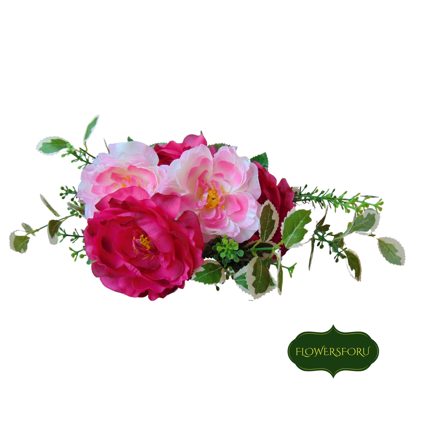blooming rose bouquet 45cm light pink