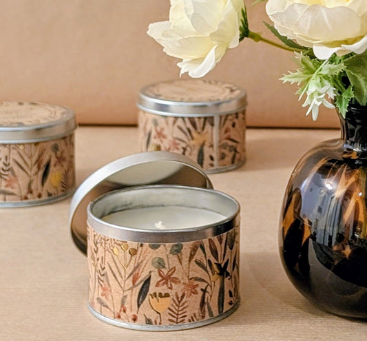 candle tin pomegranate travel