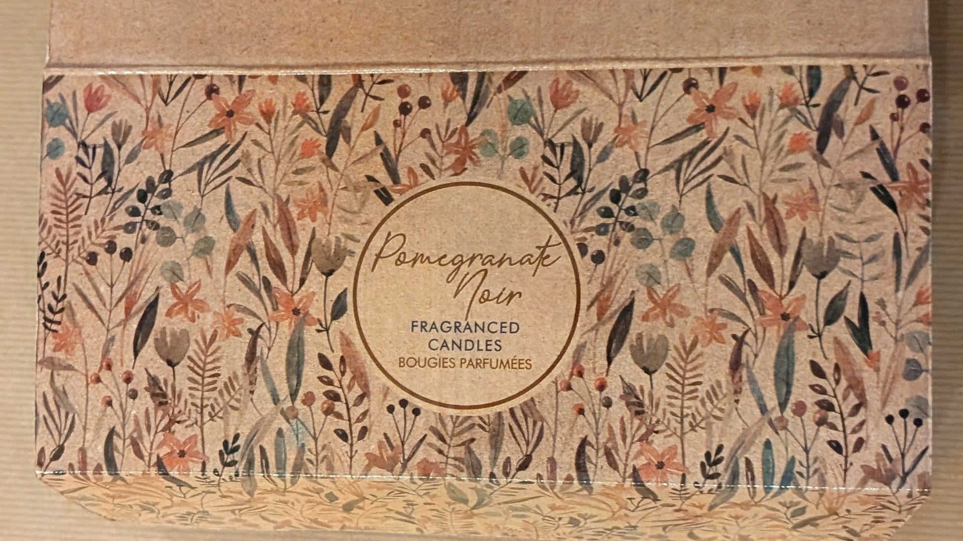 12 pieces tin candle pomegranate