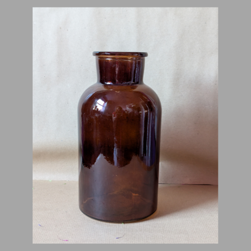 brown vase glass round glass minimalist