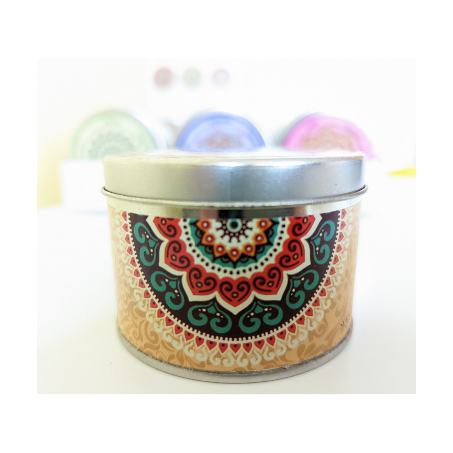 tin candle sandalwood made in india karma